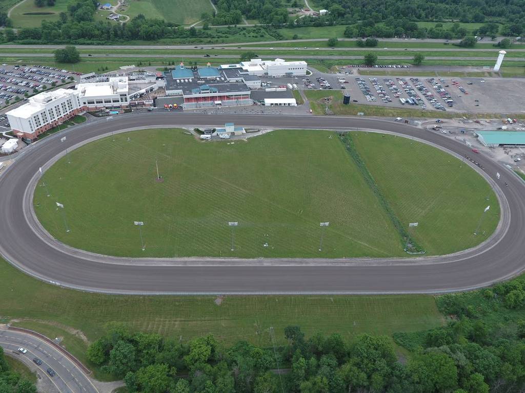 Drone shot of Race Track