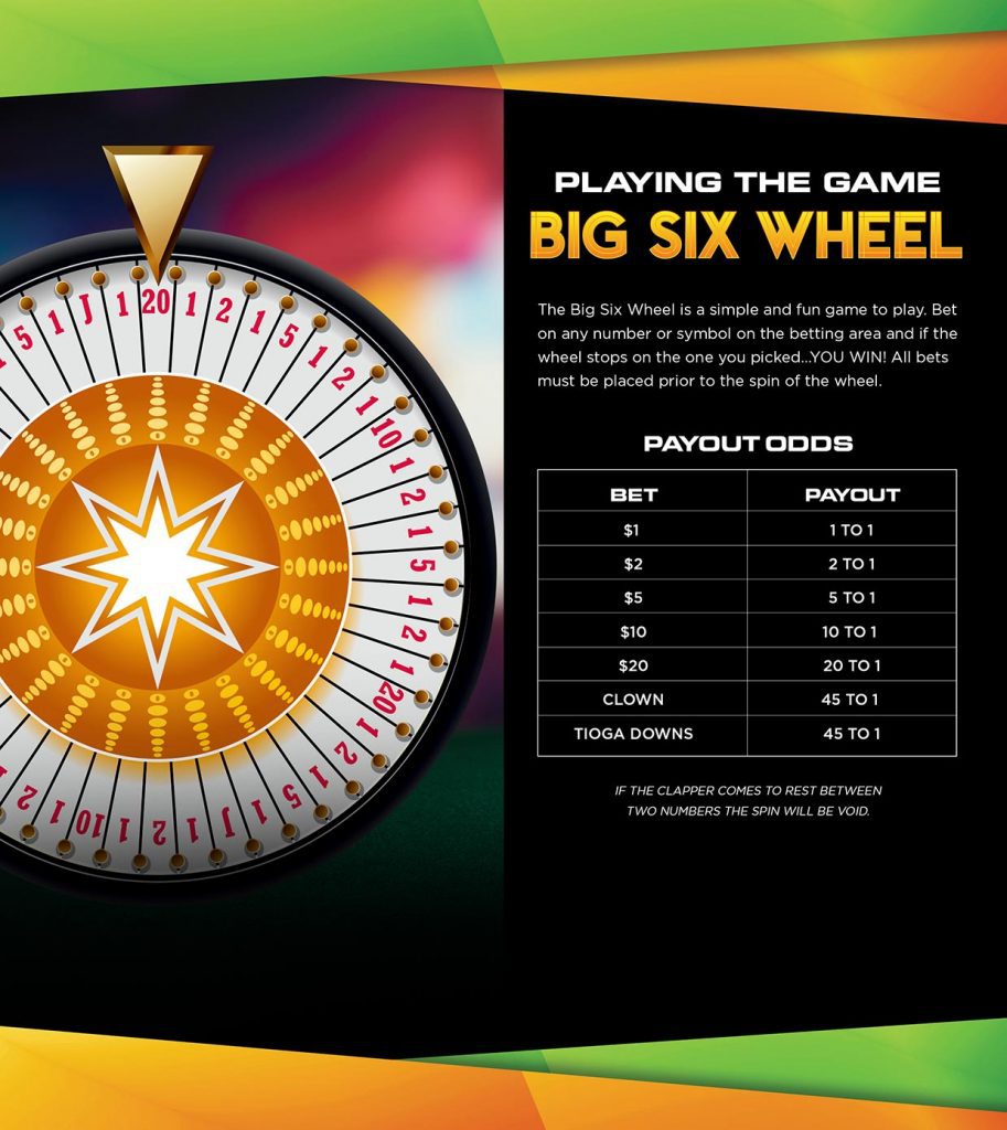 big six wheel casino game