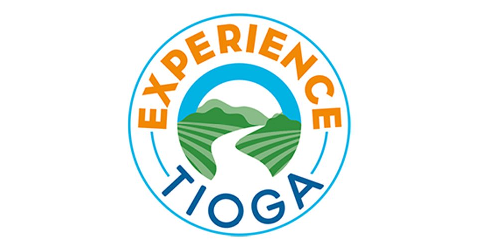 A logo of the experience tioga program.